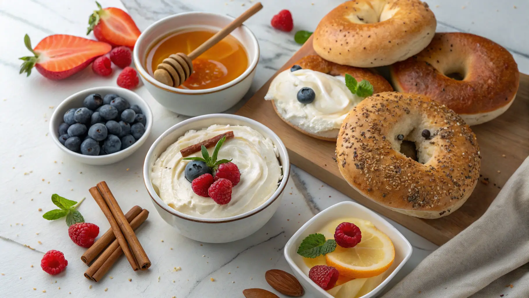 easy sweet cream cheese spread recipes for bagels