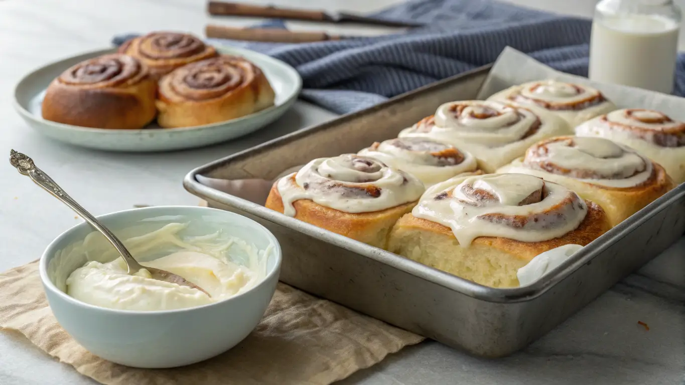 cream cheese icing recipe for cinnamon rolls