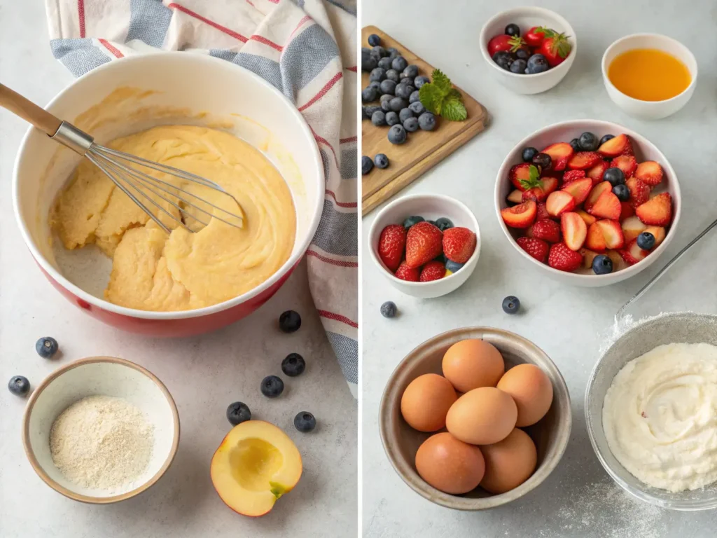 cake mix fruit eggs recipe