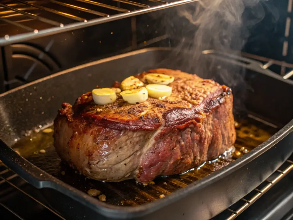 Ribeye Roast Cooking in the Oven